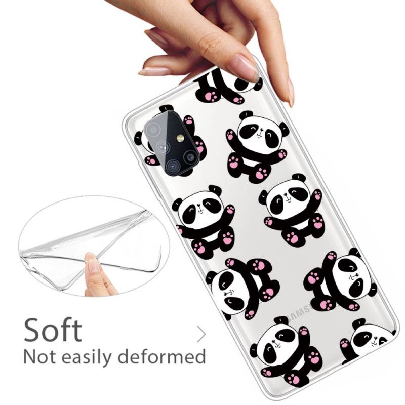 Hülle Für Samsung Galaxy M51 Top-Spaß-Pandas