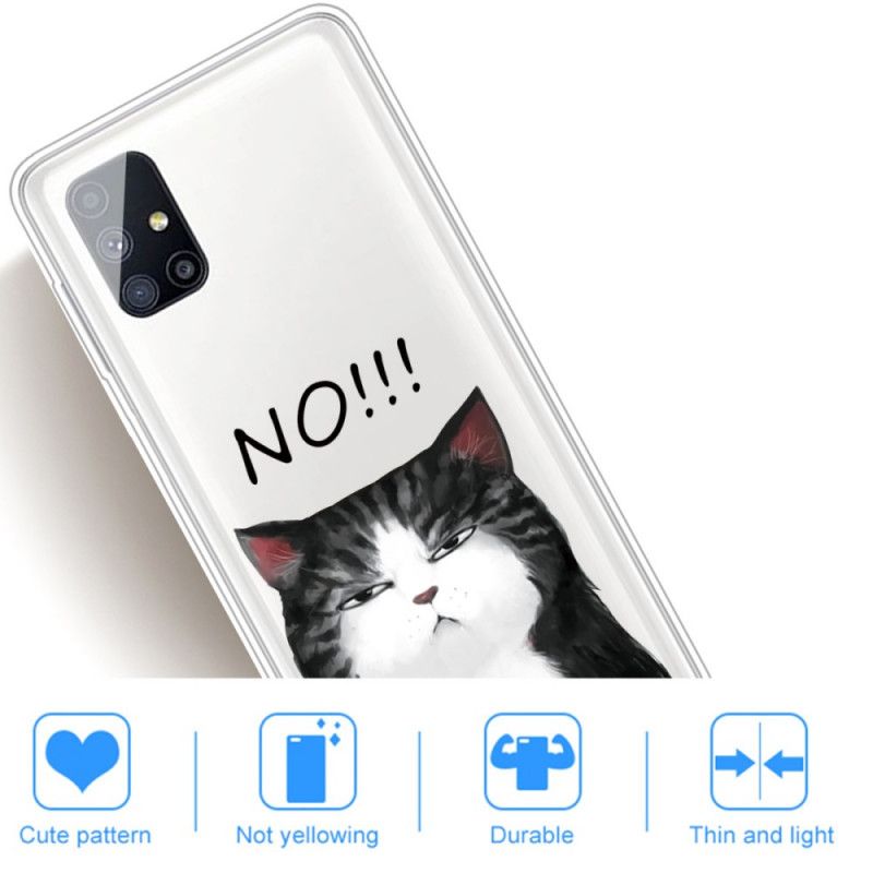 Hülle Samsung Galaxy M51 Die Katze. Die Nein Sagt