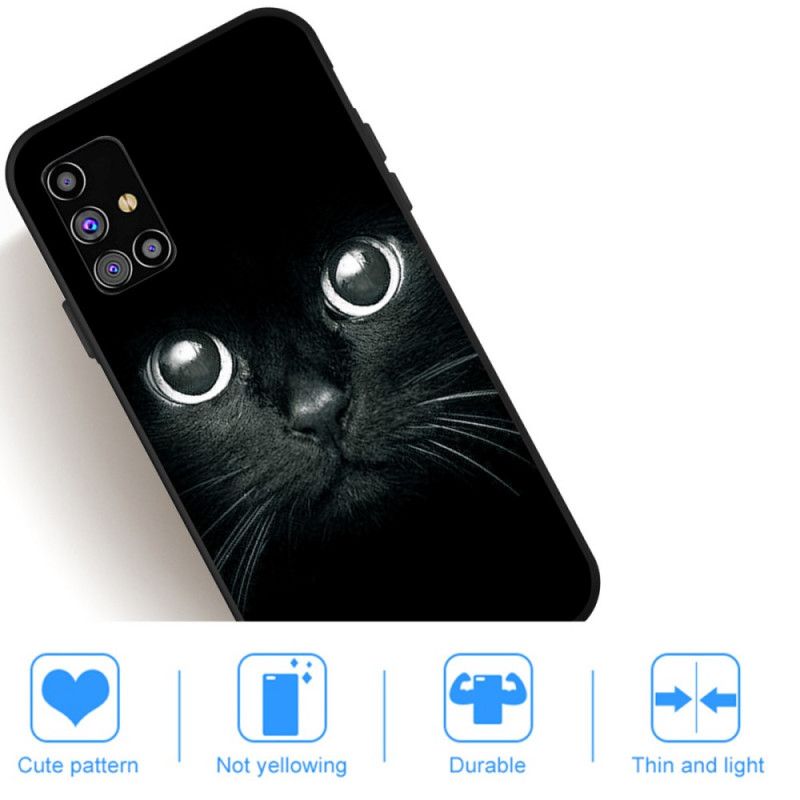 Hülle Samsung Galaxy M51 Katzenaugen