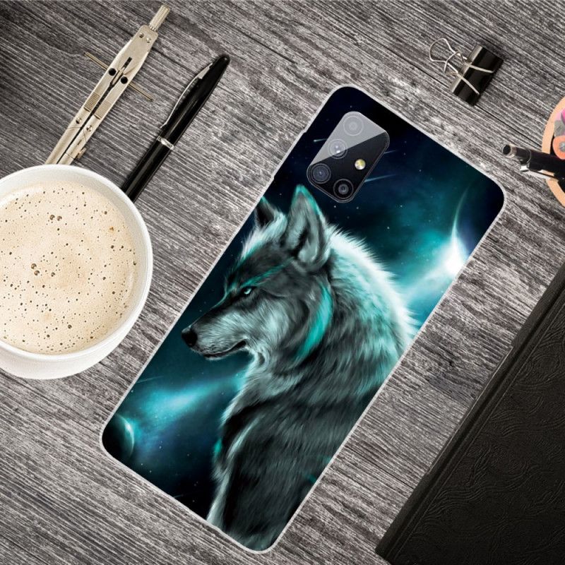 Hülle Samsung Galaxy M51 Königlicher Wolf