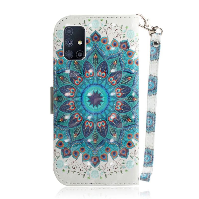 Lederhüllen Samsung Galaxy M51 Meisterhaftes Mandala Mit Tanga