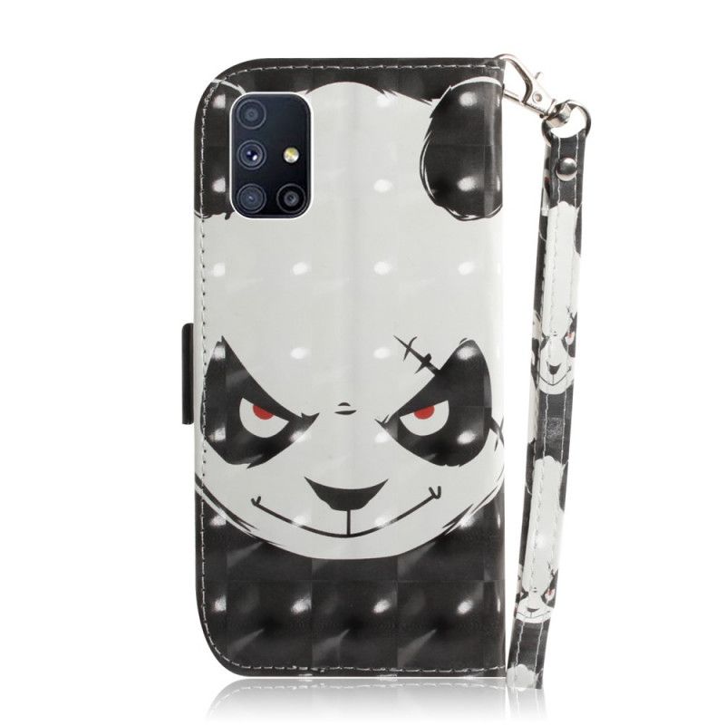 Lederhüllen Samsung Galaxy M51 Wütender Panda Mit Tanga