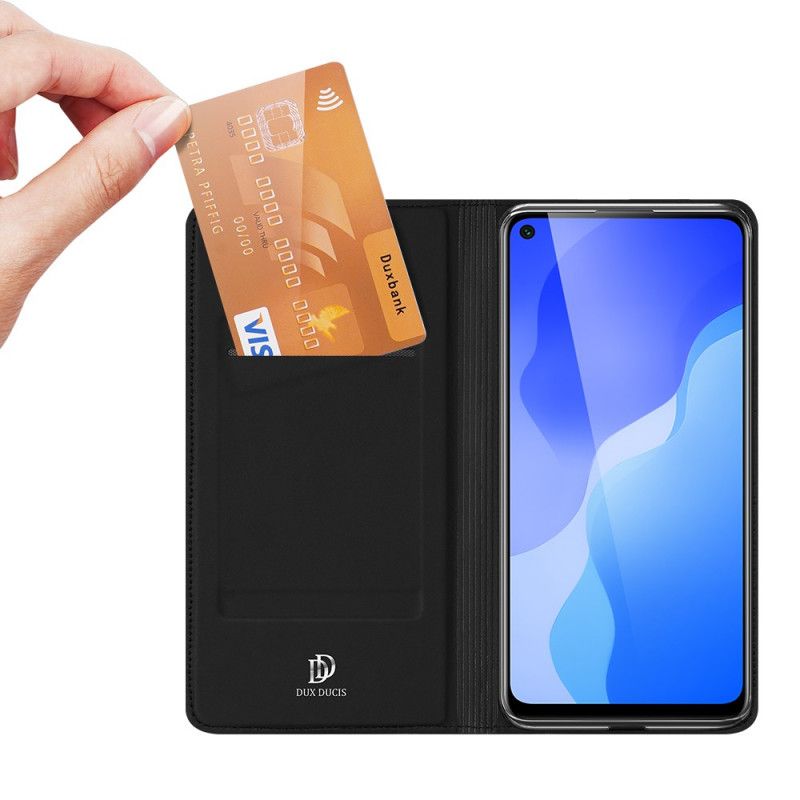 Flip Case Für Huawei P40 Lite 5G Schwarz Pro-Dux-Ducis-Haut