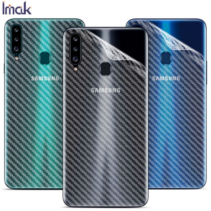 Hintere Schutzfolie Im Samsung Galaxy A20S Carbon-Imak-Stil