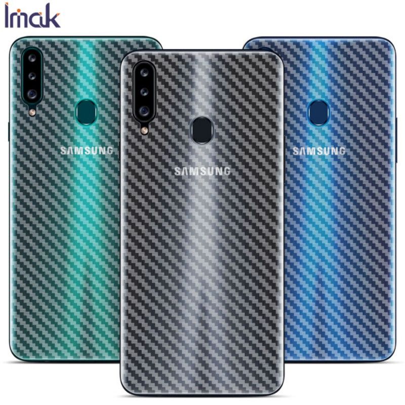 Hintere Schutzfolie Im Samsung Galaxy A20S Carbon-Imak-Stil