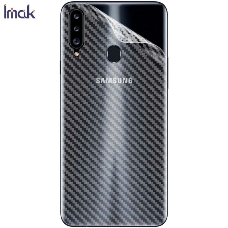 Hintere Schutzfolie Im Samsung Galaxy A20S Carbon-Imak-Stil