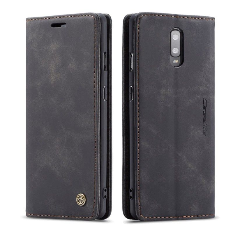 Flip Case OnePlus 7 Grau Ledertasche