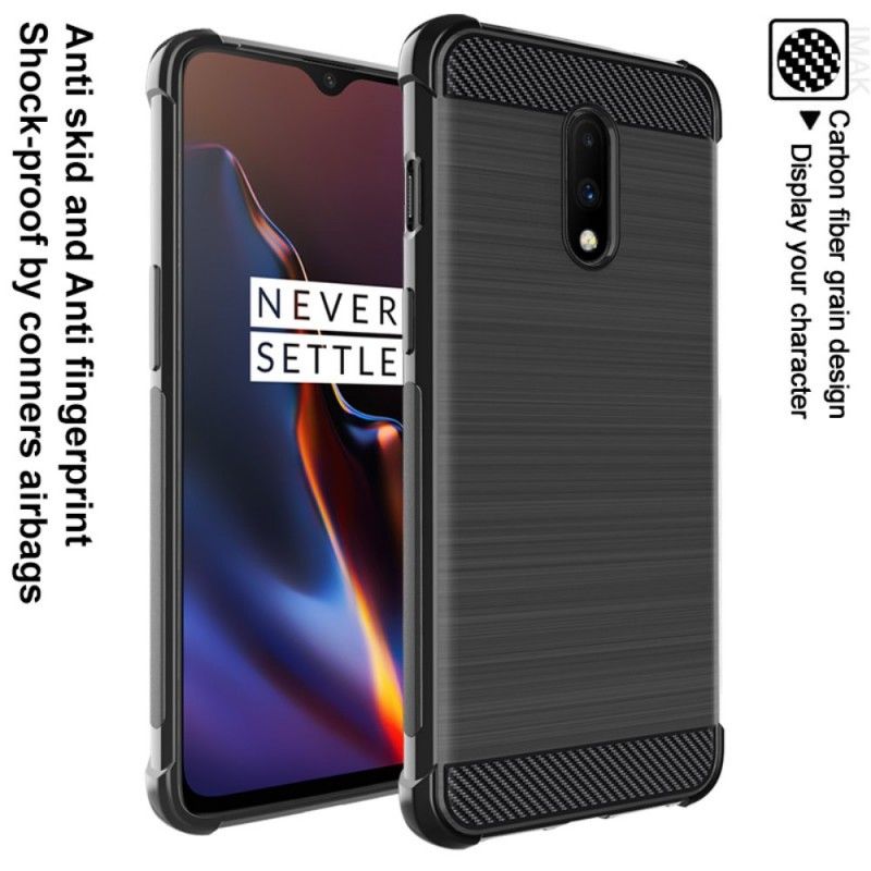 Hülle OnePlus 7 Handyhülle Imak Gebürstete Kohlefaser