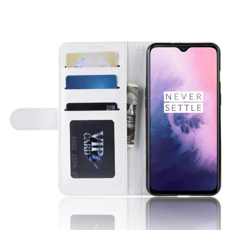 Lederhüllen OnePlus 7 Schwarz Hochwertiges Kunstleder