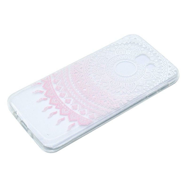 Hülle Für Samsung Galaxy A3 2017 Rose Transparentes Buntes Mandala