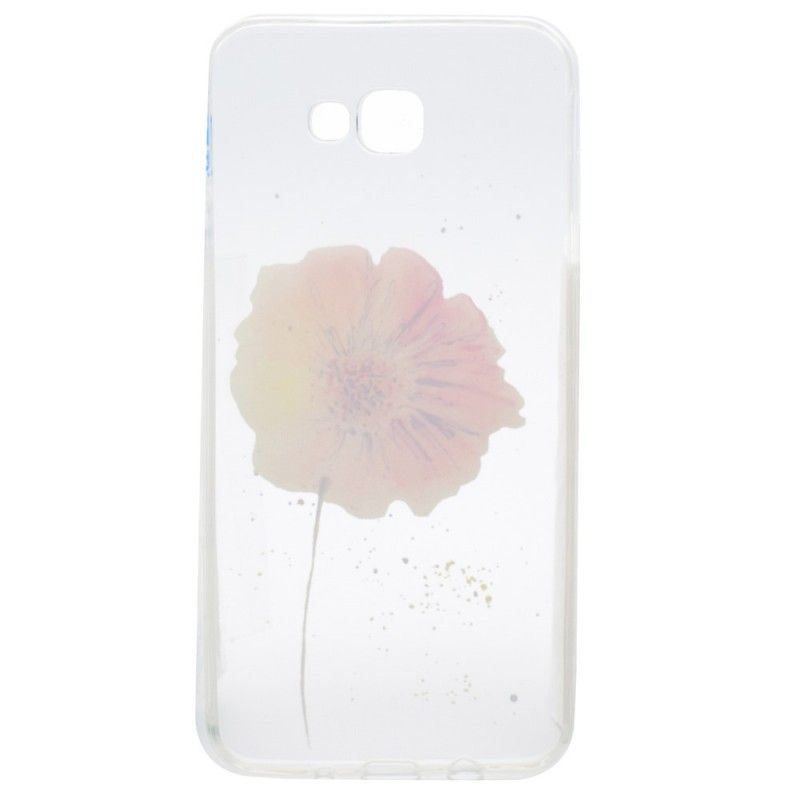 Hülle Samsung Galaxy A3 2017 Transparente Aquarellmohnblume