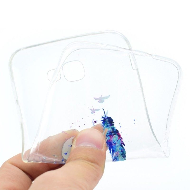 Hülle Samsung Galaxy A3 2017 Transparente Federn