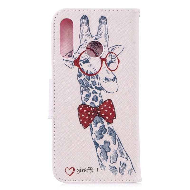 Lederhüllen Huawei P30 Lite Nerd-Giraffe