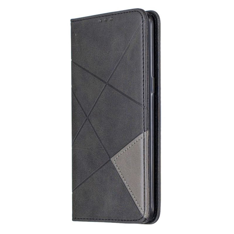 Flip Case Samsung Galaxy A10S Schwarz Künstlerstil