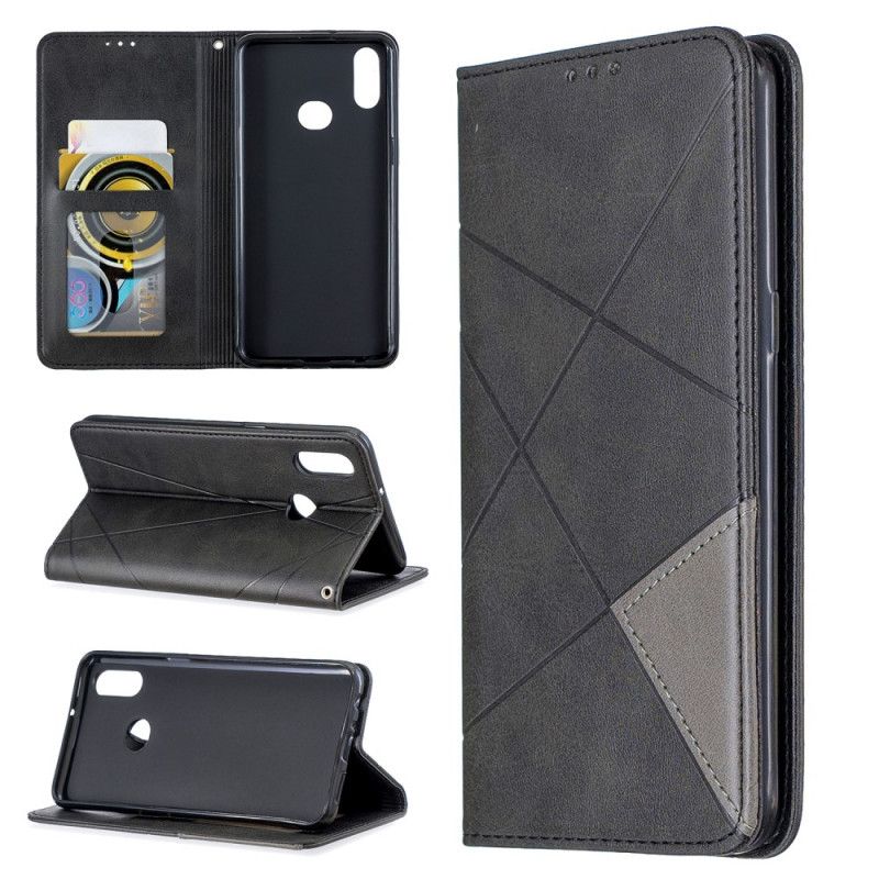 Flip Case Samsung Galaxy A10S Schwarz Künstlerstil