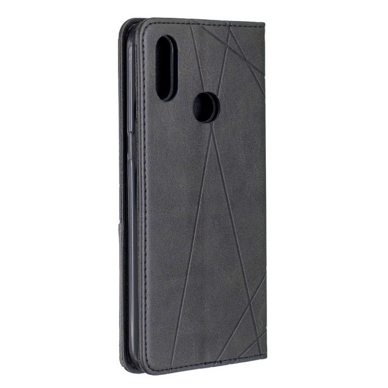 Flip Case Samsung Galaxy A10S Schwarz Künstlerstil