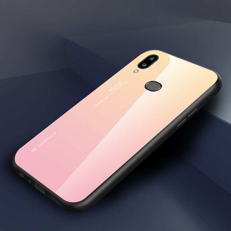 Hülle Samsung Galaxy A10S Rot Sei Du Selbst Gehärtetes Glas