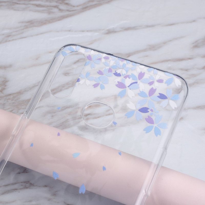 Hülle Samsung Galaxy A10S Transparente Schmetterlinge Und Blumen