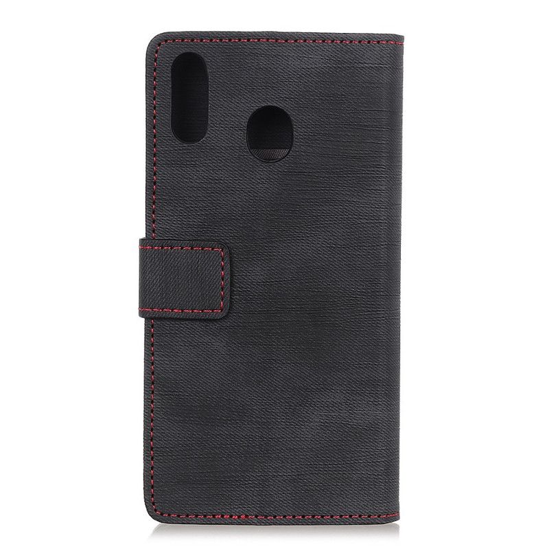 Lederhüllen Samsung Galaxy A10S Schwarz Genietete Jeans