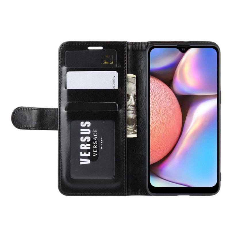 Lederhüllen Samsung Galaxy A10S Schwarz Lederstil