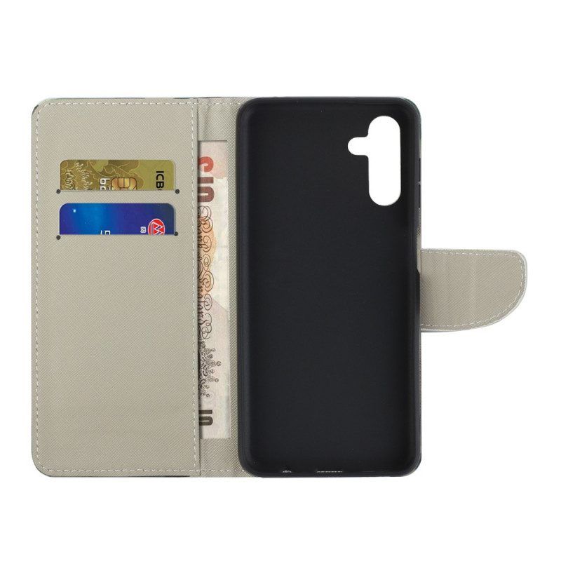 Flip Case Für Samsung Galaxy A13 5G / A04s Eulen