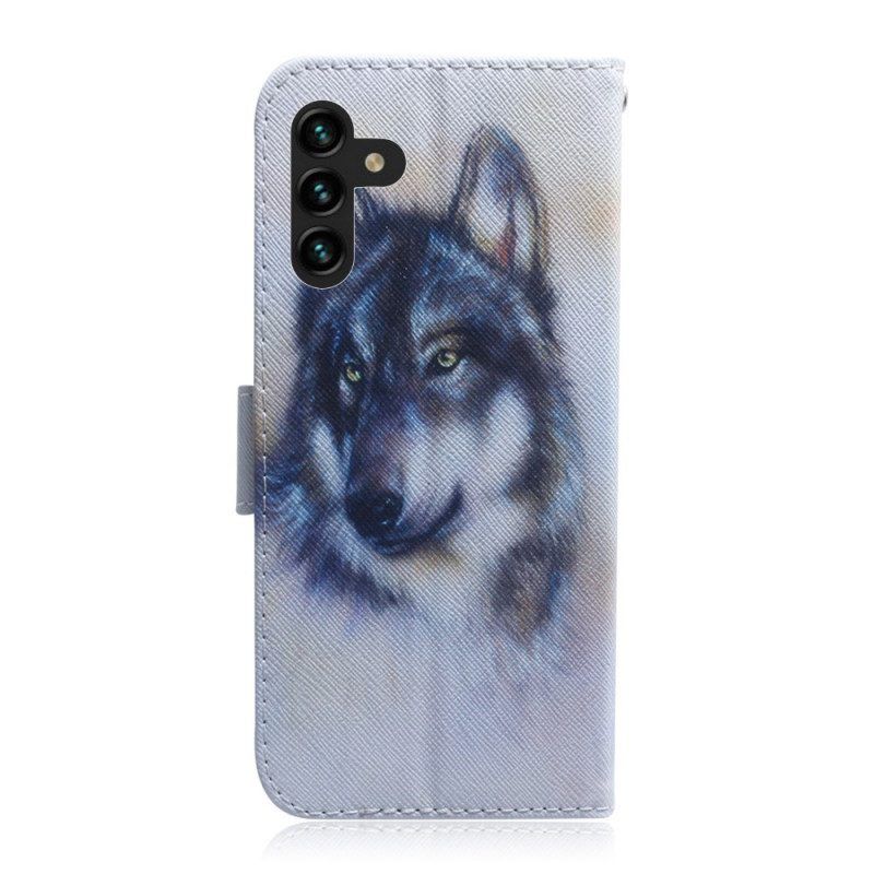 Flip Case Für Samsung Galaxy A13 5G / A04s Hunde-look