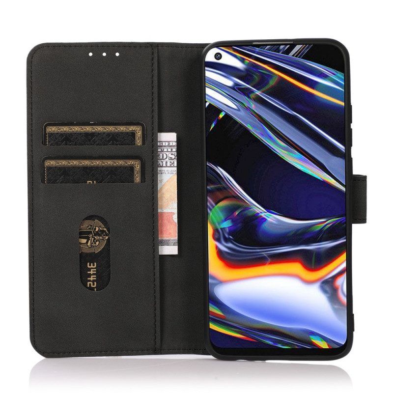 Flip Case Für Samsung Galaxy A13 5G / A04s Khazneh Textur Ledereffekt