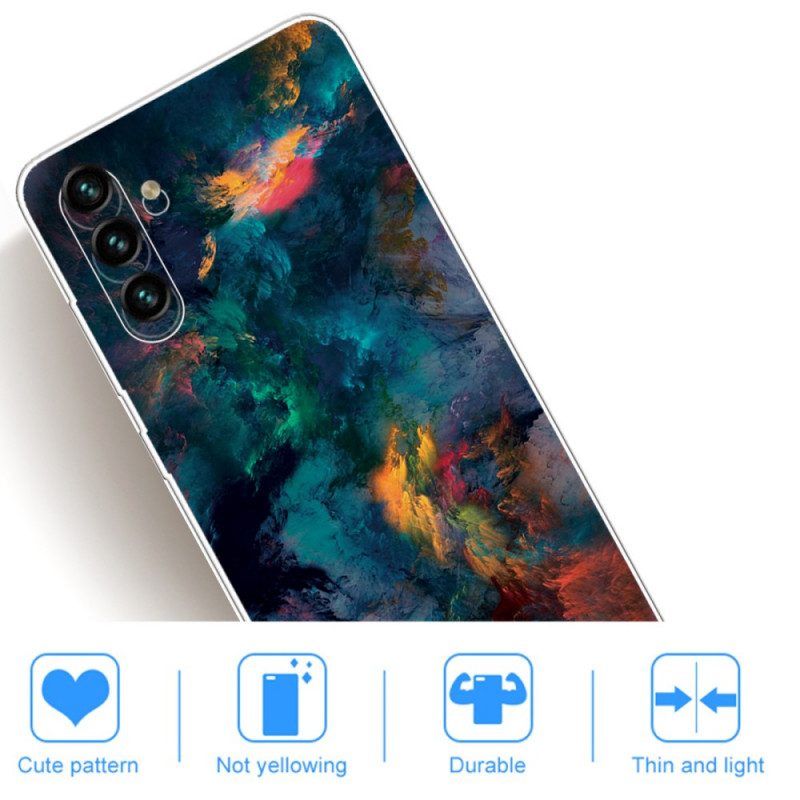 Handyhülle Für Samsung Galaxy A13 5G / A04s Bunte Wolken