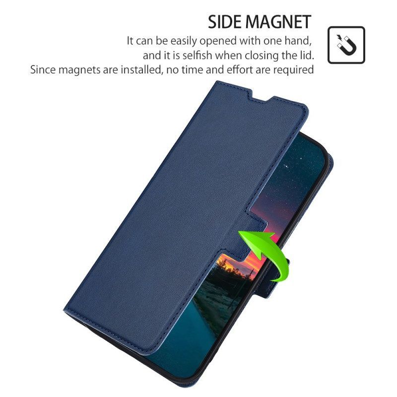 Lederhüllen Für Samsung Galaxy A13 5G / A04s Flip Case Klappen-doppeldesign