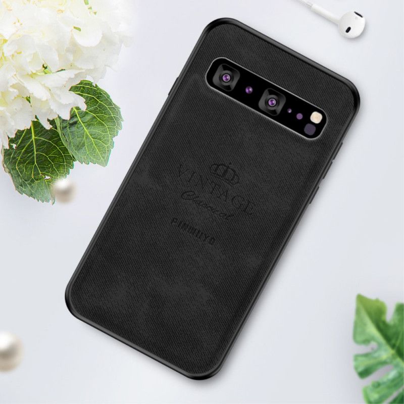 Hülle Samsung Galaxy S10 5G Grau Ehrenwerter Vintage Pinwuyo