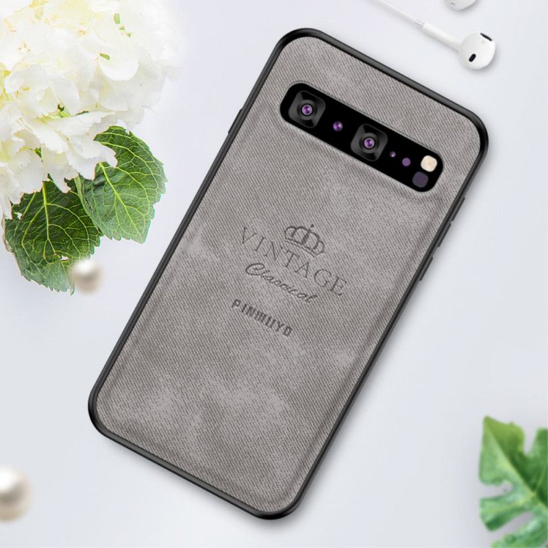 Hülle Samsung Galaxy S10 5G Grau Ehrenwerter Vintage Pinwuyo