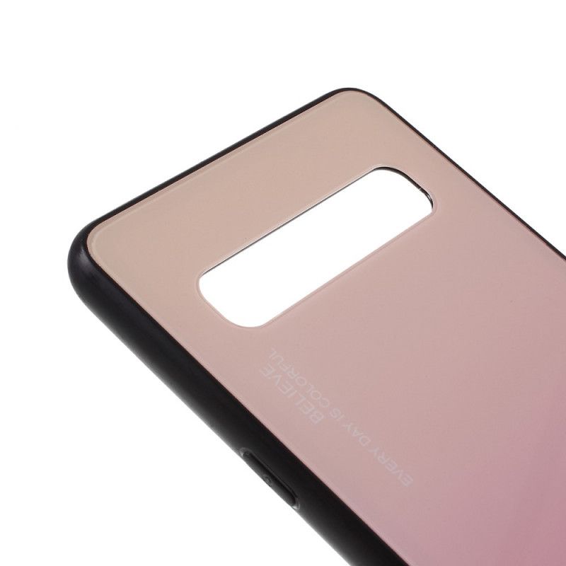 Hülle Samsung Galaxy S10 5G Rot Sei Du Selbst Gehärtetes Glas