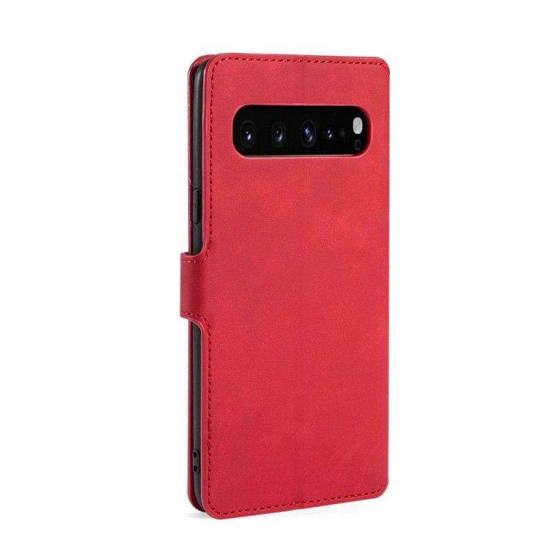 Lederhüllen Samsung Galaxy S10 5G Schwarz Handyhülle Dg.Ming