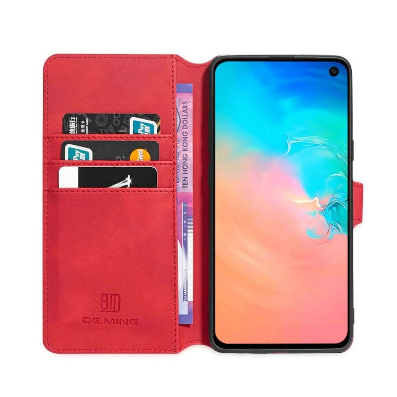 Lederhüllen Samsung Galaxy S10 5G Schwarz Handyhülle Dg.Ming