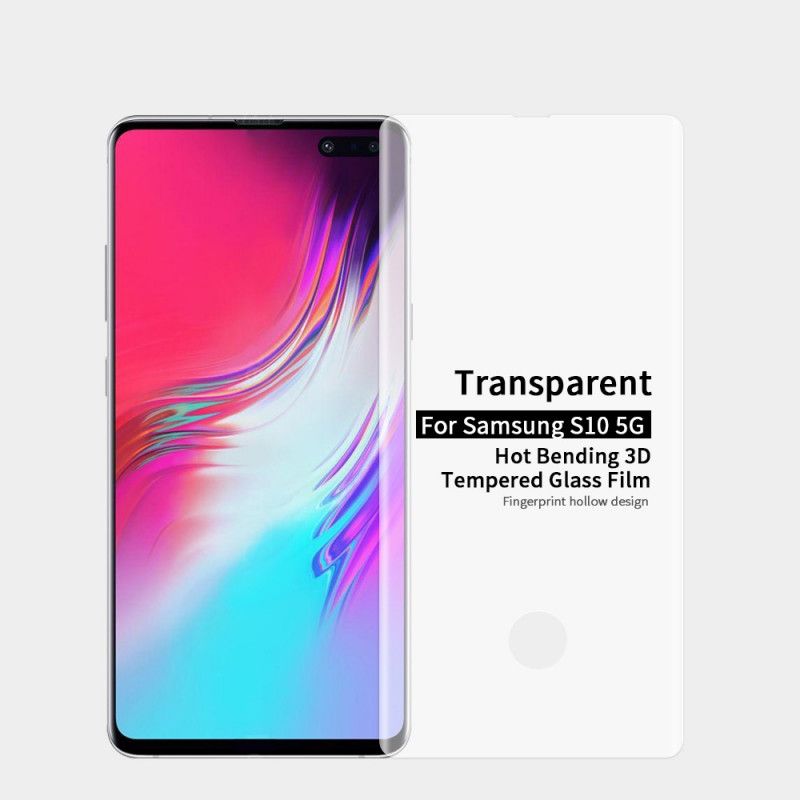 Schutz Aus Gehärtetem Glas Samsung Galaxy S10 5G Schwarz Pinwuyo