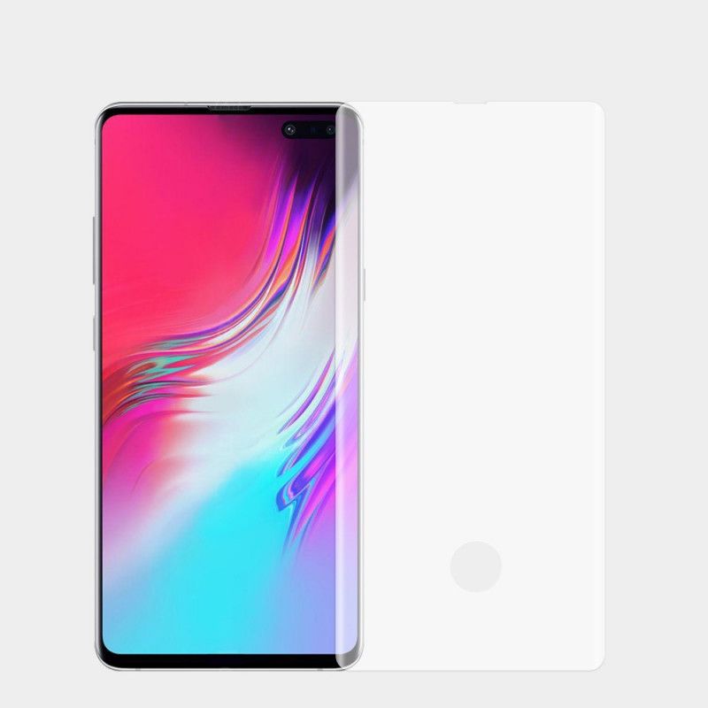 Schutz Aus Gehärtetem Glas Samsung Galaxy S10 5G Schwarz Pinwuyo