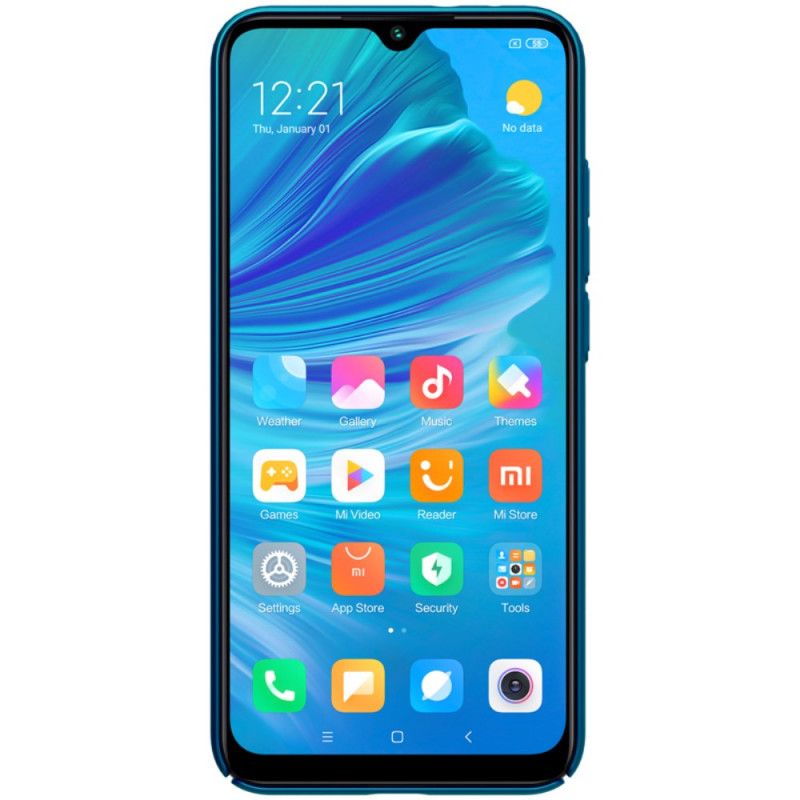 Hülle Xiaomi Mi A3 Schwarz Starrer Gefrosteter Nillkin