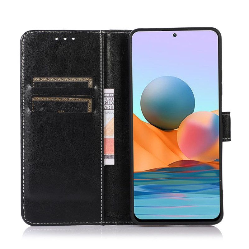 Flip Case Für Xiaomi 12 Pro Couture-ledereffekt