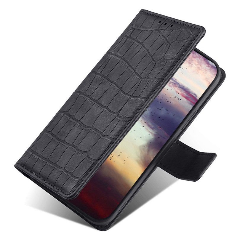 Flip Case Für Xiaomi 12 Pro Hautberührungskrokodil