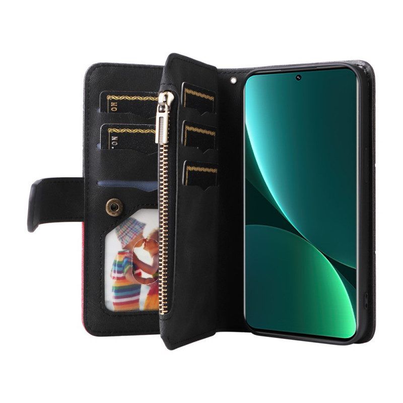 Flip Case Für Xiaomi 12 Pro Zweifarbig Mit Münzfach