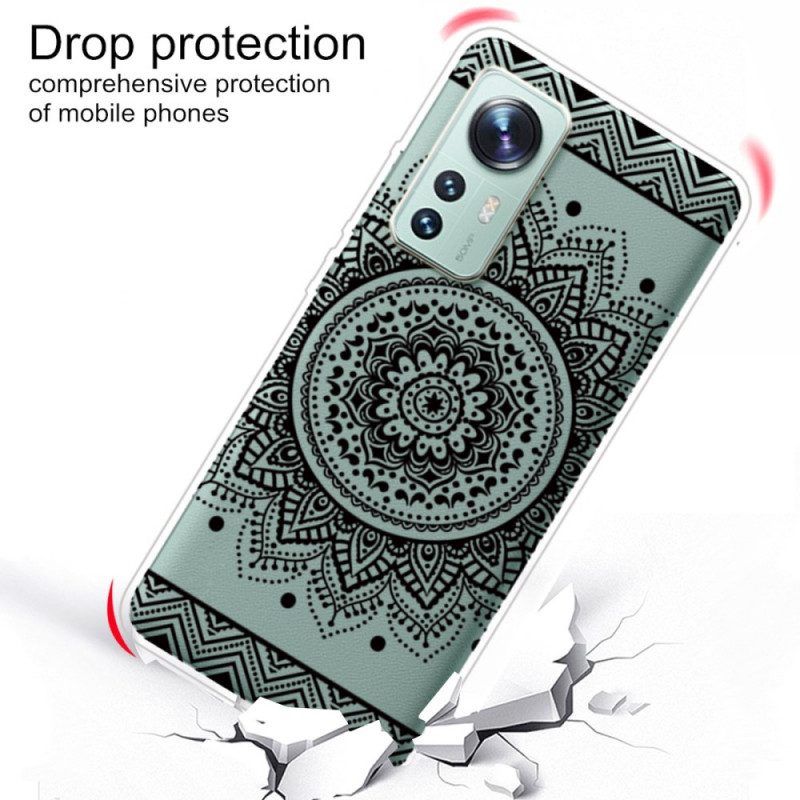 Hülle Für Xiaomi 12 Pro Silikon Mandala Schwarz