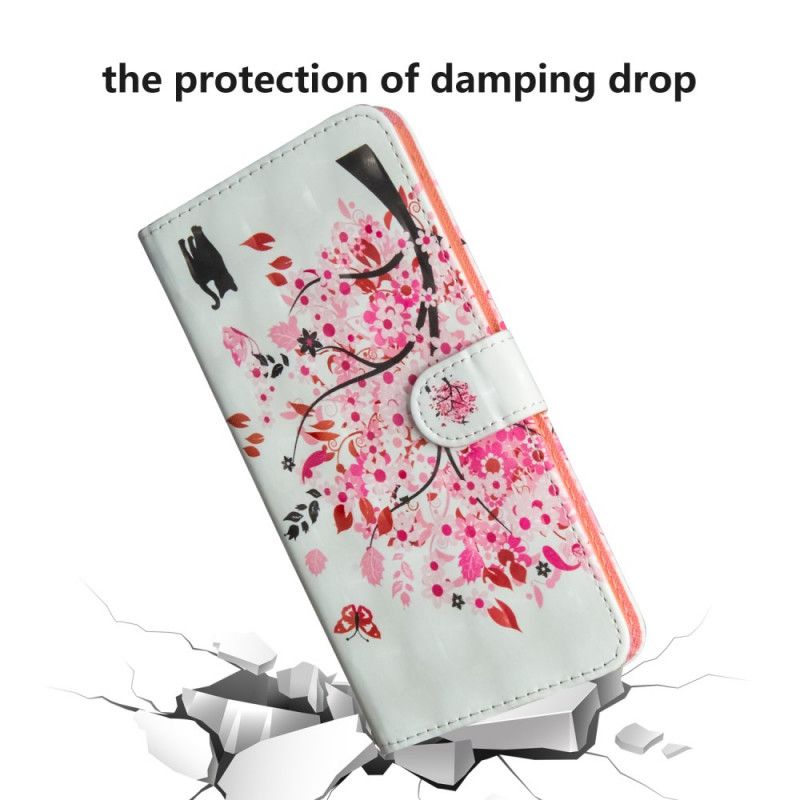 Lederhüllen Samsung Galaxy A51 Rosa Baum