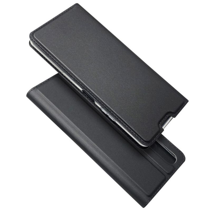 Flip Case Für Sony Xperia 10 II Schwarz Magnetverschluss