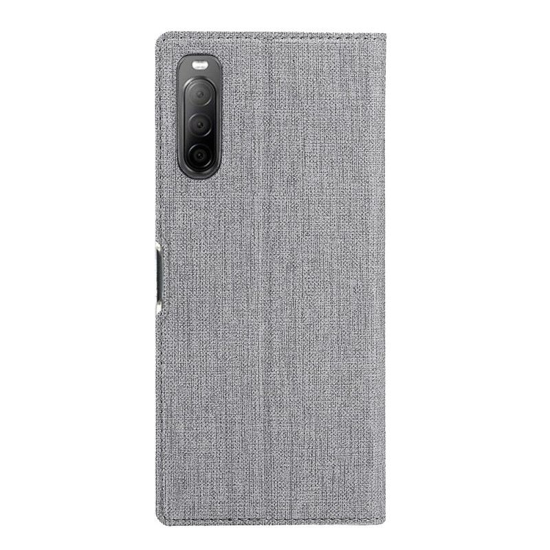 Flip Case Für Sony Xperia 10 II Schwarz Texturiertes Vili Dmx