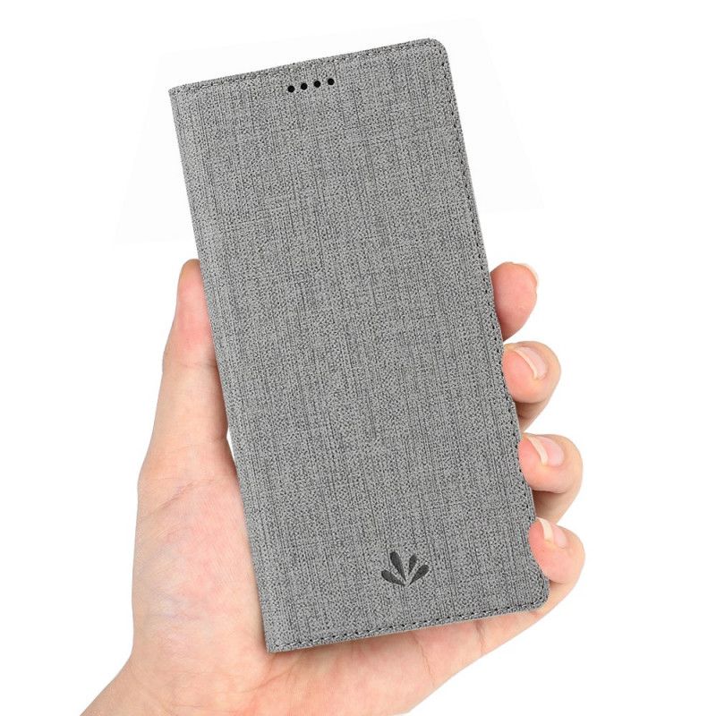 Flip Case Für Sony Xperia 10 II Schwarz Texturiertes Vili Dmx