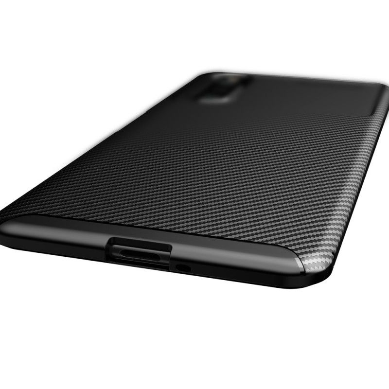 Hülle Sony Xperia 10 II Schwarz Flexible Kohlefaser