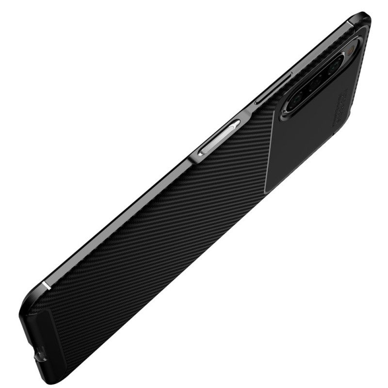 Hülle Sony Xperia 10 II Schwarz Flexible Kohlefaser